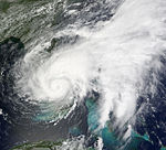 Eye of Tropical Storm Fay