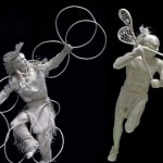 red-indians-men-sports-paper-sculptures