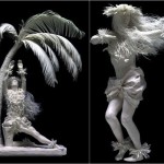 red-indians-women-exotic-dancers-paper-sculptures