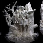 red-indians-women-men-hunters-on-rock-paper-sculptures