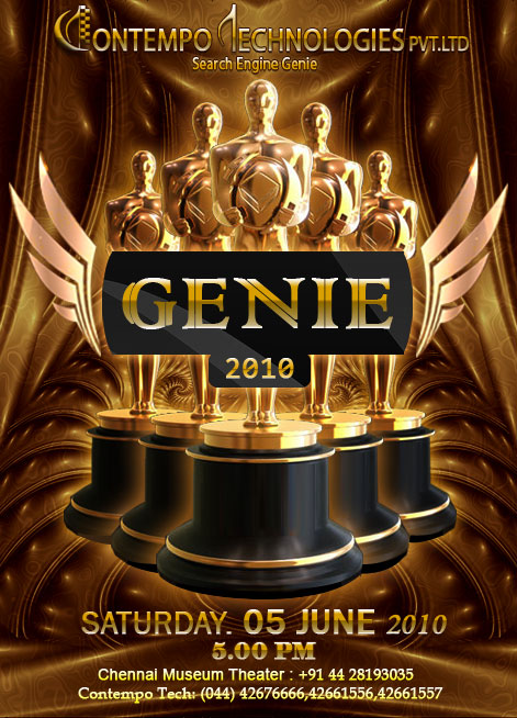 Genie 2010 Invitation card