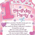 First birthday celebration invitation